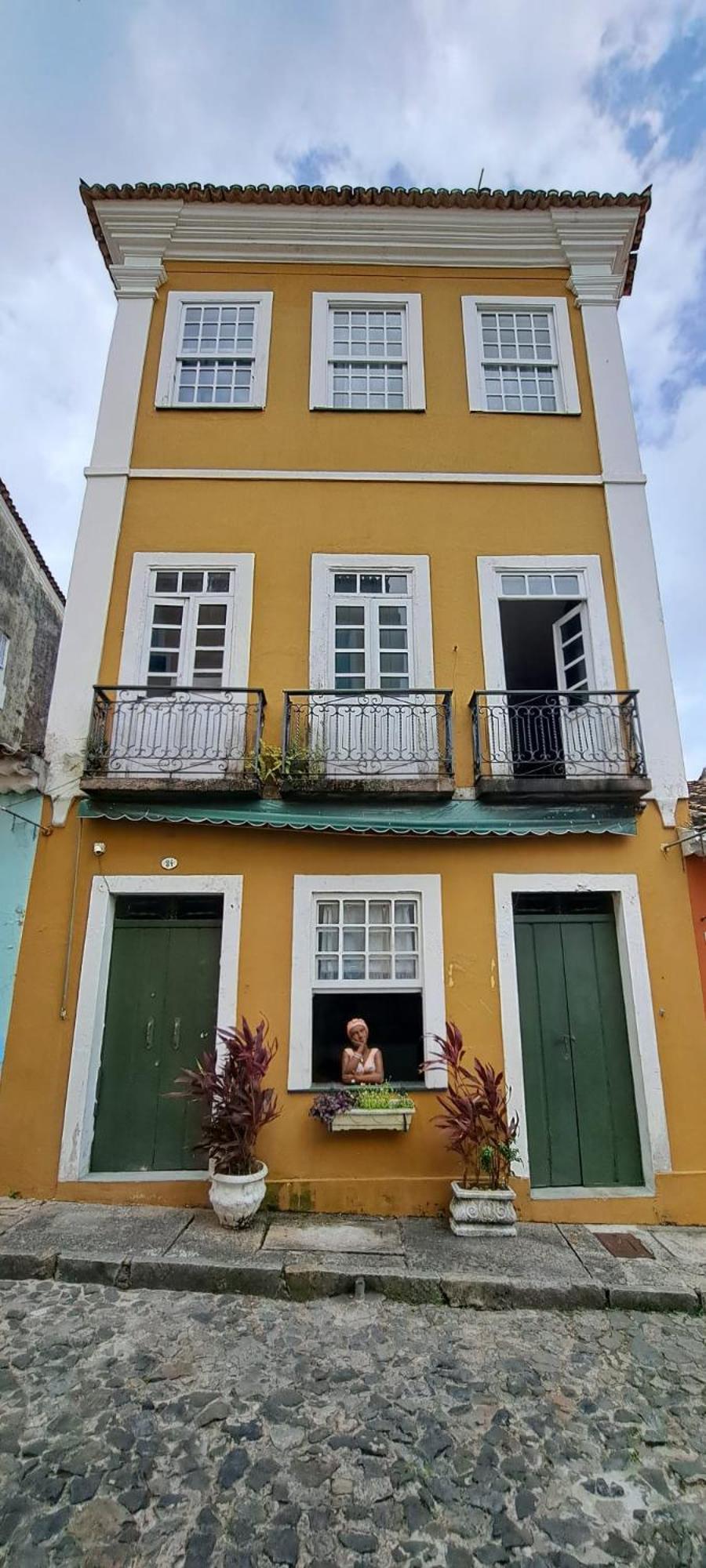 Apto Com Arte No Pelourinho 萨尔瓦多 外观 照片